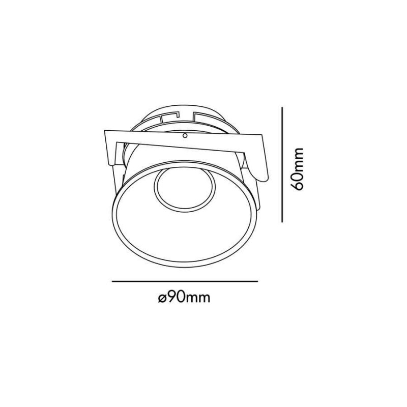 Точечный светильник Faro 2100501 FRESH White downlight GU10