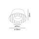Точечный светильник Faro 2100701 Fresh White downlight with frame