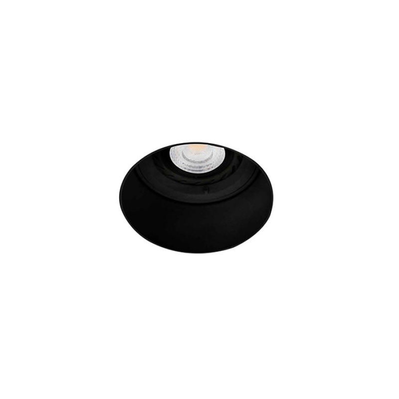 Точечный светильник Faro 2100702 Fresh Black downlight withframe