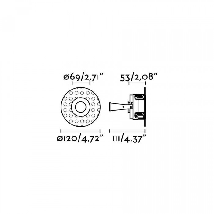 Точковий світильник Faro 2100702 Fresh Black downlight without frame