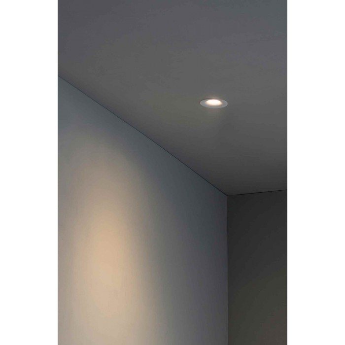 Точковий світильник Faro 2100801 WET White downlight GU10 IP44