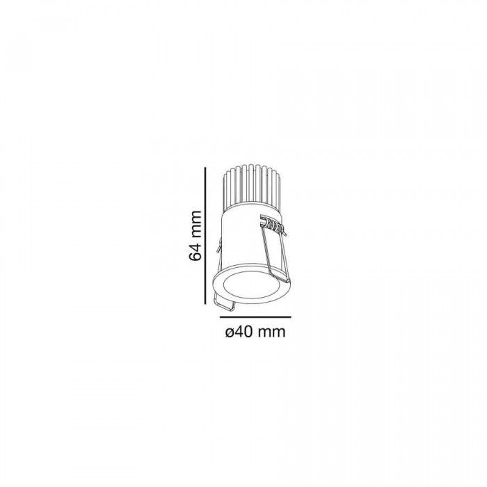 Точковий світильник Faro 2101001 FOX white recessed 2700K, 5 Вт, 500 лм, 2700K Точковий світильник Faro 2101001 FOX white recessed 2700K, 5 Вт, 500 лм, 2700K