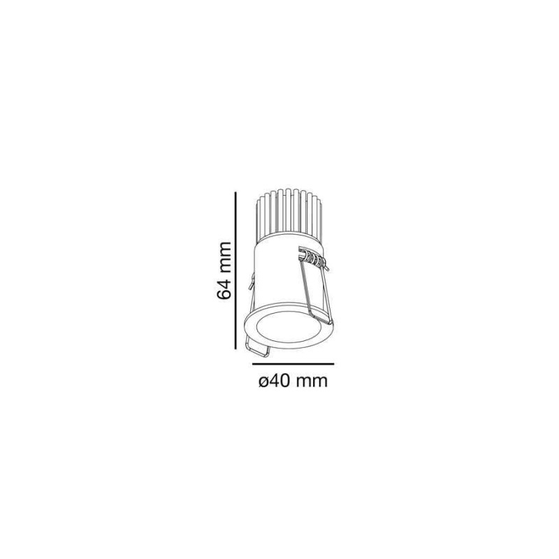 Точечный светильник Faro 2101001 FOX white recessed 2700K, 5 Вт, 500 лм, 2700K