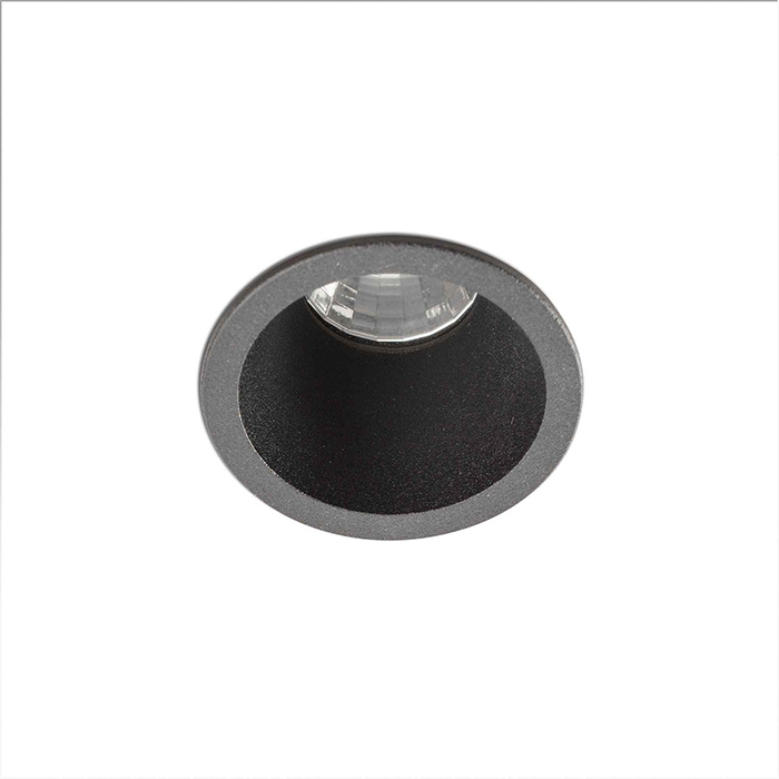 Точковий світильник Faro 2101002 FOX black recessed 2700K, 5 Вт, 500 лм, 2700K