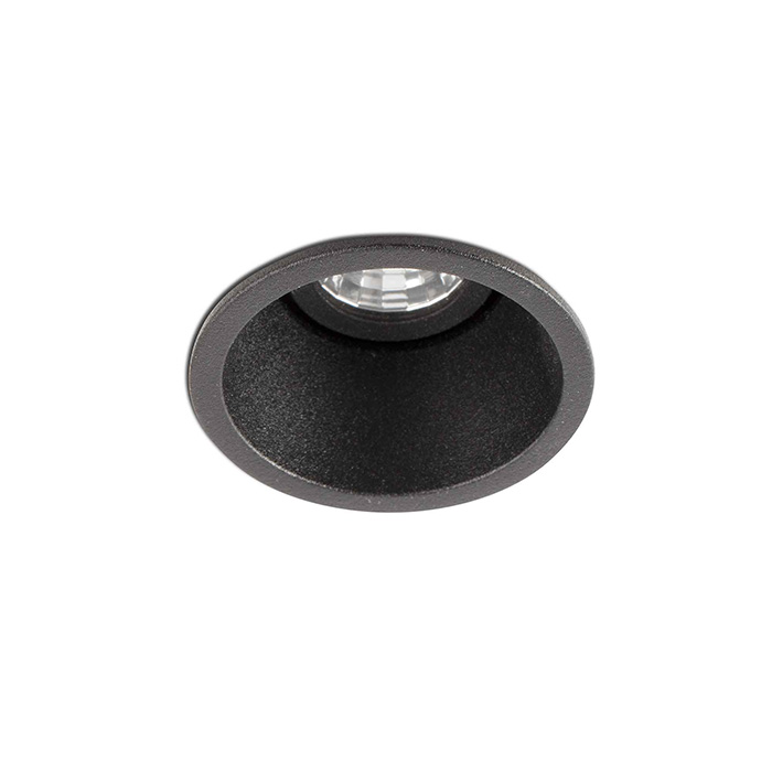 Точковий світильник Faro 2101302 Fox 50 Black orientable recessed lamp 2700K, 5 Вт, 500 лм, 2700K
