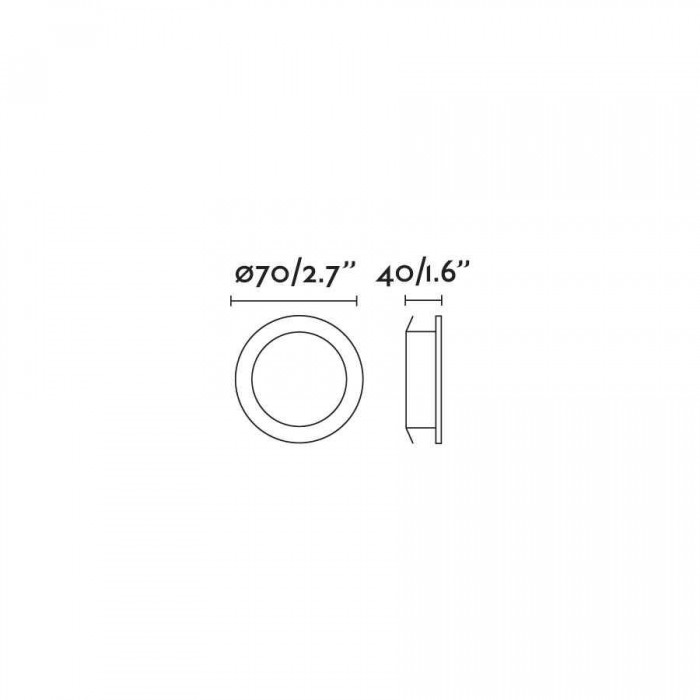 Точечный светильник Faro 2111001 NAIS White orientable recessed, 7 Вт, 625 лм, 2700K