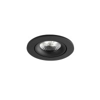 Точечный светильник Faro 2111002 NAIS Black orientable recessed, 7 Вт, 625 лм, 2700K