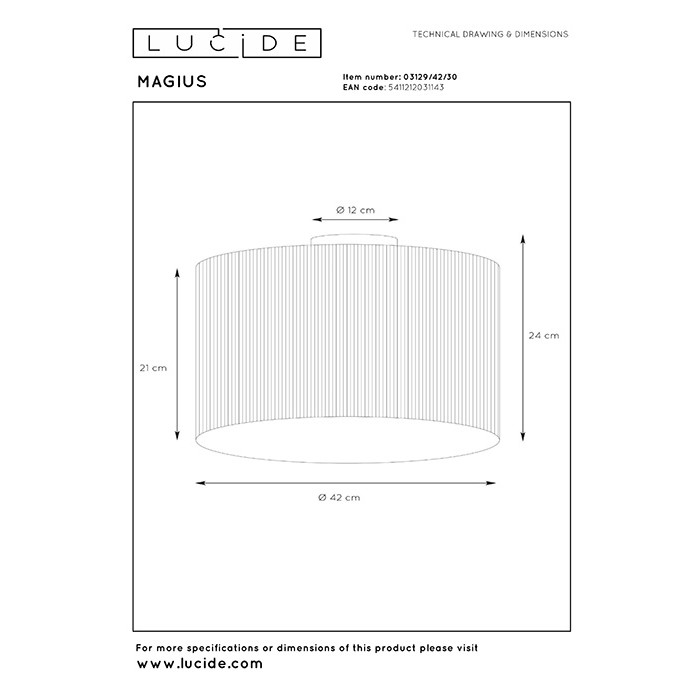 Люстра Lucide 03129/42/30 Magius