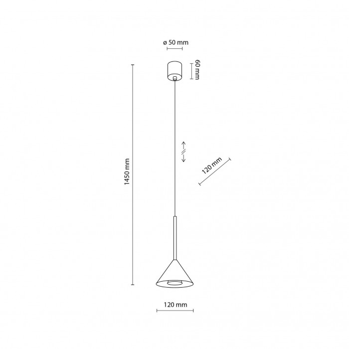 Подвесной светильник TK Lighting 10304 Cono Black Mini 1