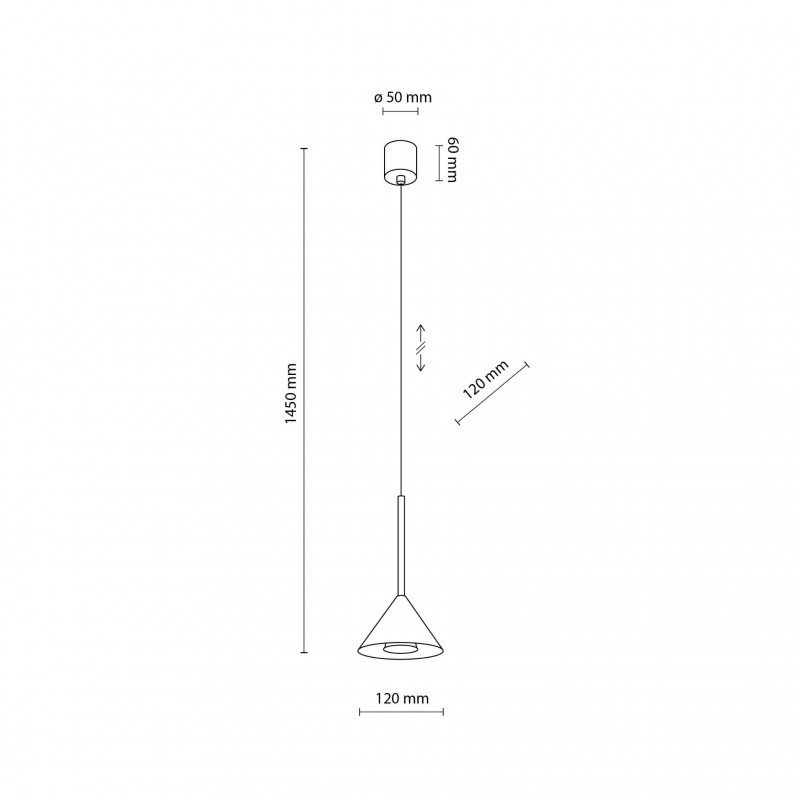 Подвесной светильник TK Lighting 10304 Cono Black Mini 1