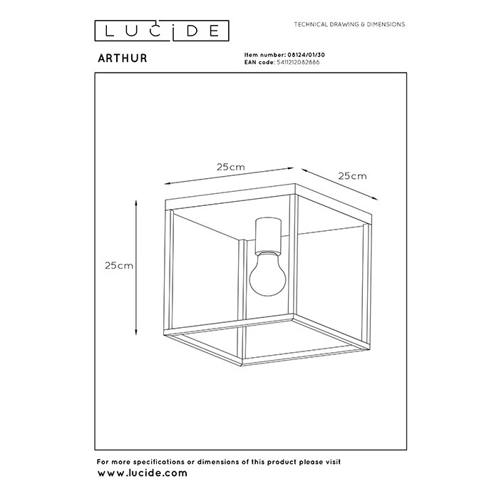 Люстра - Lucide 08124/01/30 Arthur