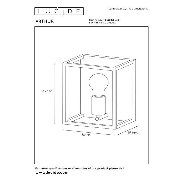 Бра - Lucide 08224/01/30 Arthur