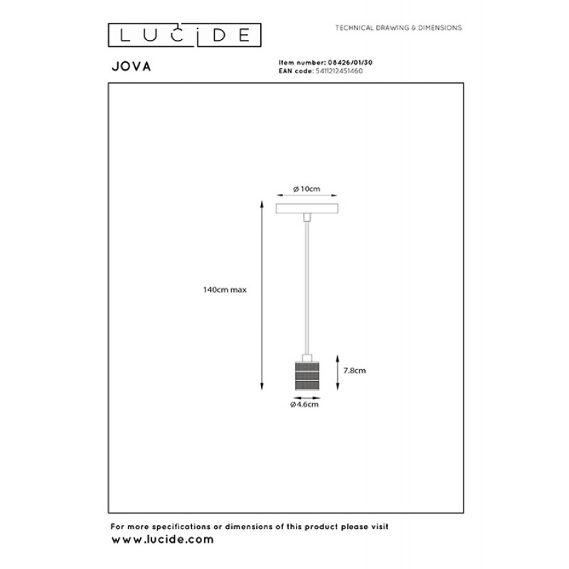 Подвесной светильник Lucide 08426/01/30 Jova