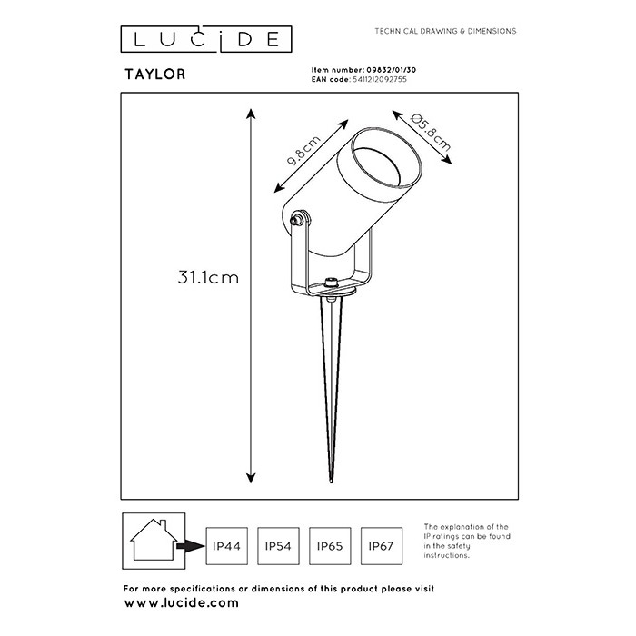 Спот - Lucide 09832/01/30 Taylor