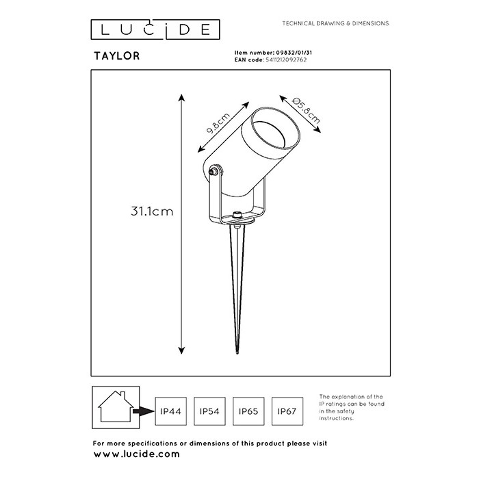 Спот - Lucide 09832/01/31 Taylor