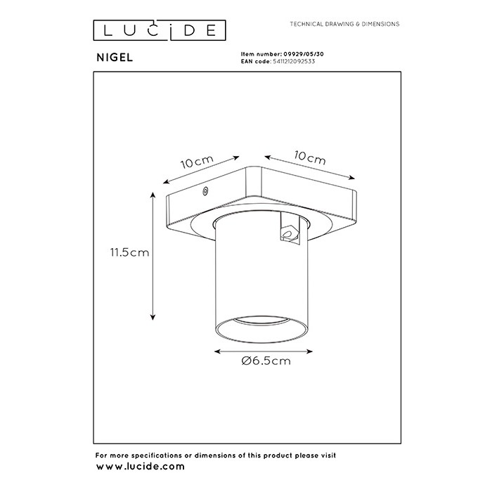 Спот Lucide 09929/05/30 Nigel