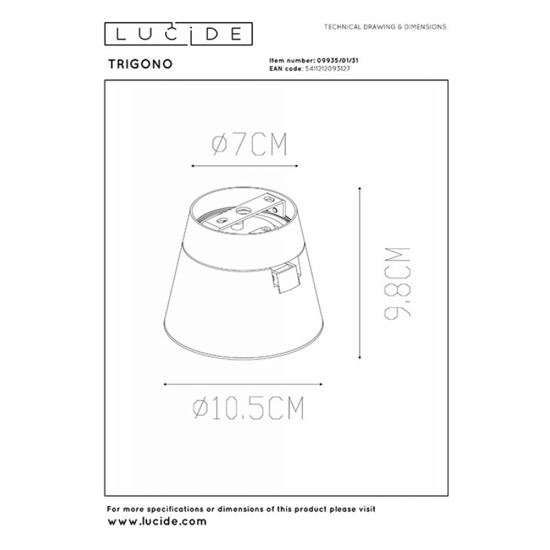 Спот - Lucide 09935/01/31 Trigono