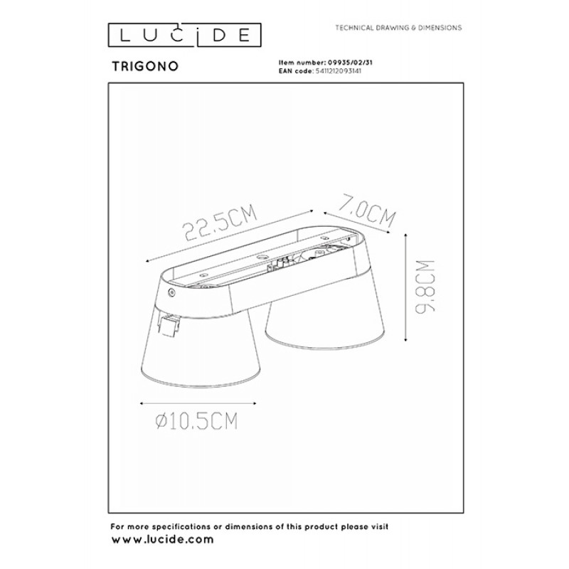Спот - Lucide 09935/02/31 Trigono