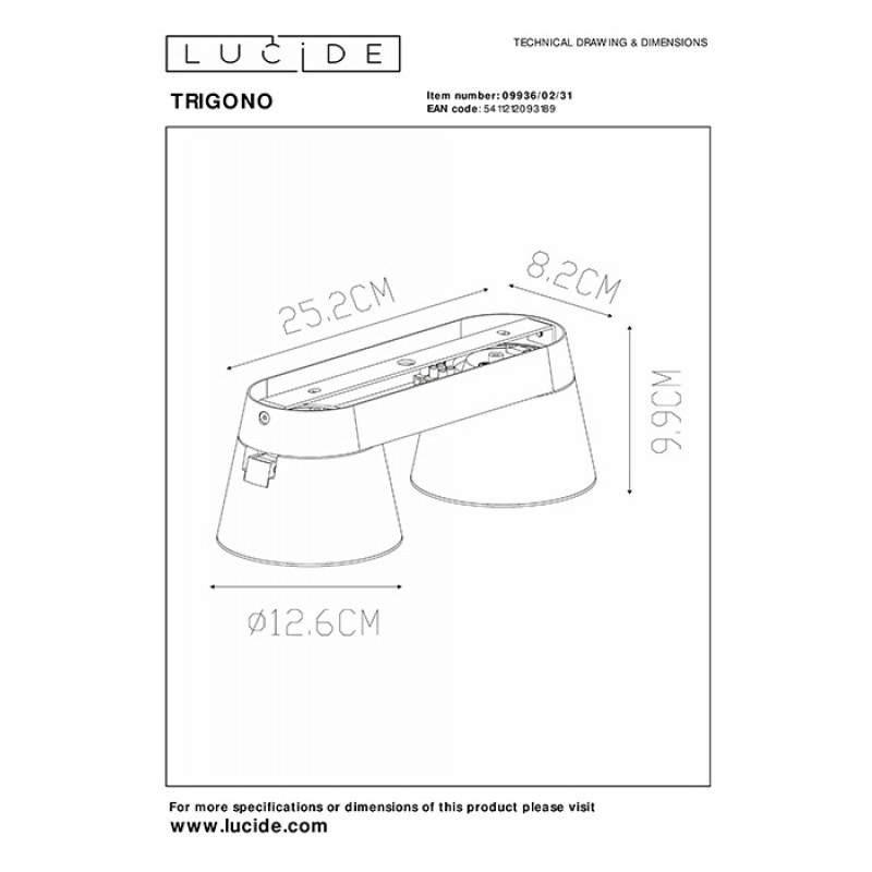 Спот Lucide 09936/02/31 Trigono