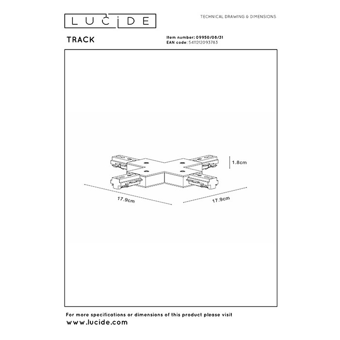 Х-з'єднання 1 фаза Lucide 09950/08/31 Track