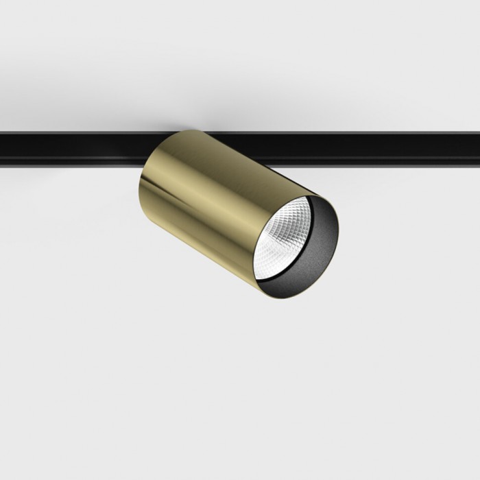 Прожекторный светильник LTX IN_LINE TUB M A 90, D52mm, H90mm, LED 10.8W, 4000К, латунь/черный (06.0591.14.940.BR/BK)