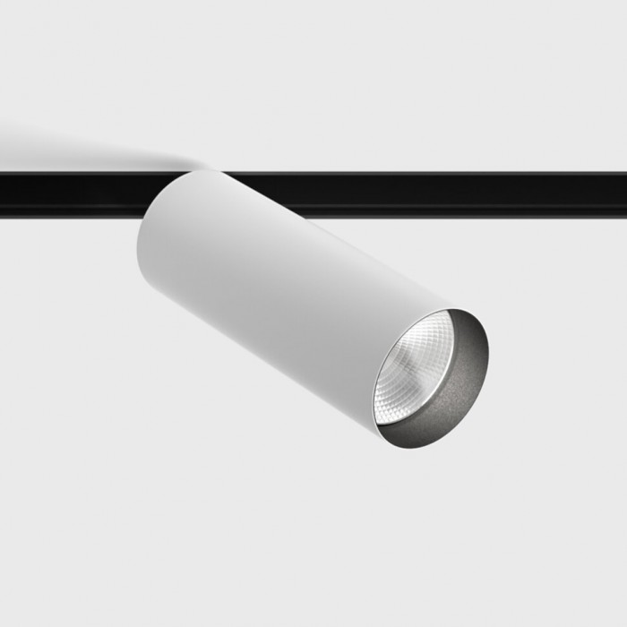 Светильник прожекторный LTX IN_LINE TUB M A 140, 2-х групповой, ON/OFF, D52mm, H140mm, LED 19W, 3000K, белый/черный (06.0514.19.930.WH.2G)