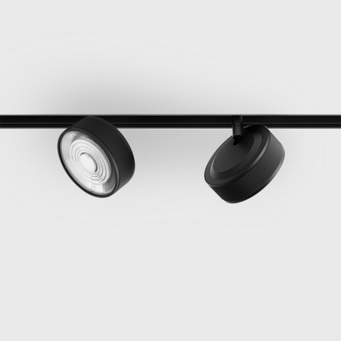 Світильник прожекторний LTX IN_LINE SOL MINI, DALI 4x, D75mm, H26mm, LED 6.3W, 3000K, чорний/чорний (06.7526.7.930.BKG/BK.DALI.4x)