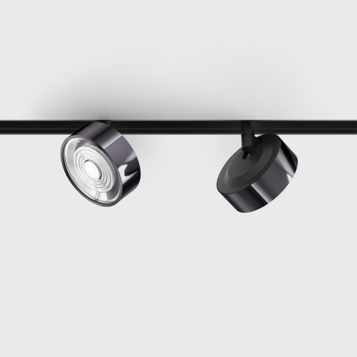 Прожекторный светильник LTX IN_LINE SOL MINI, DALI 4x, D75mm, H26mm, LED 6.3W, 3000K, diamond black/черный (06.7526.7.930.DB/BK.DALI.4x)