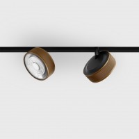Світильник прожекторний LTX IN_LINE SOL MINI, DALI 4x, D75mm, H26mm, LED 6.3W, 3000K, coffee/чорний (06.7526.7.930.CFG/BK.DALI.4x)