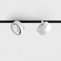 Світильник прожекторний LTX IN_LINE SOL MINI, 2-х групний, ON/OFF, D75mm, H26mm, LED 6.3W, 3000K, білий (06.7526.7.930.WH.2G)