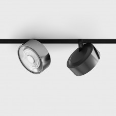 Світильник прожекторний LTX IN_LINE SOL, DALI 4x, D95mm, H33mm, LED 10.8W, 3000K, хром/чорний (06.9533.14.930.CR/BK.DALI.4x)