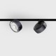 Світильник прожекторний LTX IN_LINE SOL MINI, DALI 4x, D75mm, H26mm, LED 6.3W, 3000K, diamond black/чорний (06.7526.7.930.DBG/BK.DALI.4x)