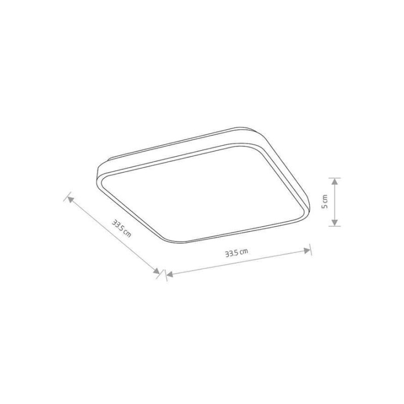 Потолочный светильник Nowodvorski 10983 Agnes Square LED Pro Black, 16 Вт, 3000K
