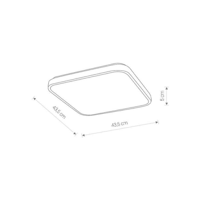 Світильник стельовий Nowodvorski 10992 Agnes Square LED Pro 1x32W 4000K 3100Lm IP44 білий Світильник стельовий Nowodvorski 10992 Agnes Square LED Pro 1x32W 4000K 3100Lm IP44 білий