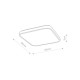Стельовий світильник Nowodvorski 10992 Agnes Square LED Pro White, 32 Вт, 4000K
