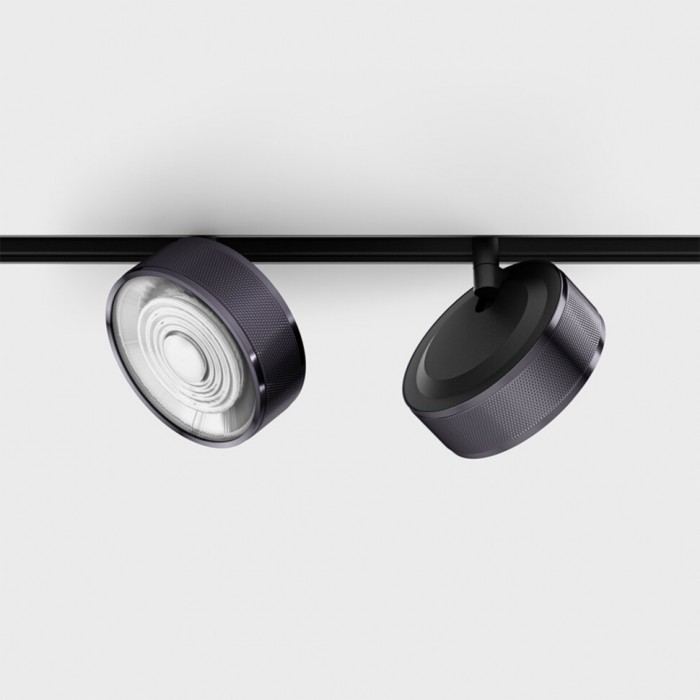 Прожекторный светильник LTX IN_LINE SOL, DALI 4x, D95mm, H33mm, LED 10.8W, 4000K, diamond black/черный (06.9533.14.940.DBG/BK.DALI.4x)