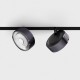 Світильник прожекторний LTX IN_LINE SOL, DALI 4x, D95mm, H33mm, LED 10.8W, 3000K, diamond black/чорний (06.9533.14.930.DBG/BK.DALI.4x)