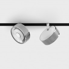 Світильник прожекторний LTX IN_LINE SOL, DALI 4x, D95mm, H33mm, LED 10.8W, 3000K, хром/білий (06.9533.14.930.CRG/WH.DALI.4x)