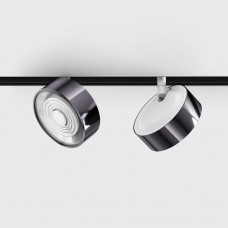 Світильник прожекторний LTX IN_LINE SOL, DALI 4x, D95mm, H33mm, LED 10.8W, 3000K, diamond black/білий (06.9533.14.930.DB/WH.DALI.4x)