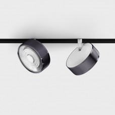 Світильник прожекторний LTX IN_LINE SOL, DALI 4x, D95mm, H33mm, LED 10.8W, 3000K, diamond black/білий (06.9533.14.930.DBG/WH.DALI.4x)