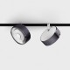 Світильник прожекторний LTX IN_LINE SOL, DALI 4x, D95mm, H33mm, LED 10.8W, 3000K, diamond black/білий (06.9533.14.930.DBG/WH.DALI.4x)