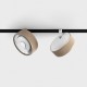 Світильник прожекторний LTX IN_LINE SOL, DALI 4x, D95mm, H33mm, LED 10.8W, 3000K, sahara beige/білий (06.9533.14.930.SBG/WH.DALI.4x)