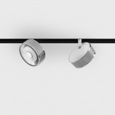 Світильник прожекторний LTX IN_LINE SOL MINI, 2-х групний, ON/OFF, D75mm, H26mm, LED 6.3W, 3000K, хром/білий (06.7526.7.930.CRG/WH.2G)