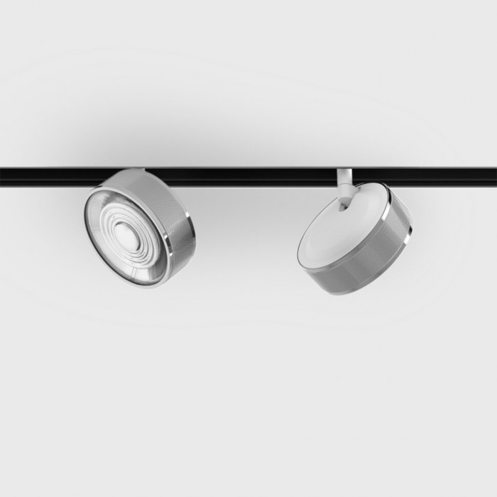 Світильник прожекторний LTX IN_LINE SOL MINI, DALI 4x, D75mm, H26mm, LED 6.3W, 3000K, хром/білий (06.7526.7.930.CRG/WH.DALI.4x)