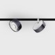 Світильник прожекторний LTX IN_LINE SOL MINI, 2-х групний, ON/OFF, D75mm, H26mm, LED 6.3W, 3000K, diamond black/білий (06.7526.7.930.DBG/WH.2G)