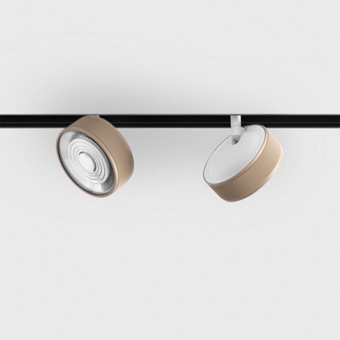 Прожекторный светильник LTX IN_LINE SOL MINI, DALI 4x, D75mm, H26mm, LED 6.3W, 3000K, sahara beige/белый (06.7526.7.930.SBG/WH.DALI.4x)