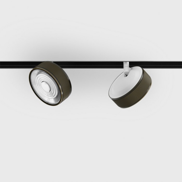 Прожекторный светильник LTX IN_LINE SOL MINI, DALI 4x, D75mm, H26mm, LED 6.3W, 3000K, бронза/белый (06.7526.7.930.BZG/WH.DALI.4x)