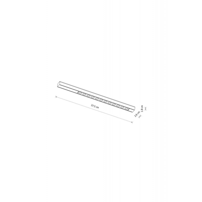 Магнитный трековый светильник Nowodvorski 11305 UT-LVM Focus LED 12w, 12 Вт, 1000 лм, 3000K