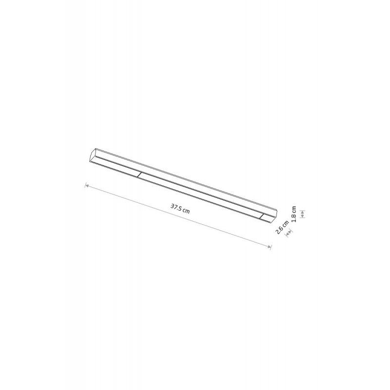 Магнитный трековый светильник Nowodvorski 11307 UT-LVM Line LED 12w, 12 Вт, 1000 лм, 3000K