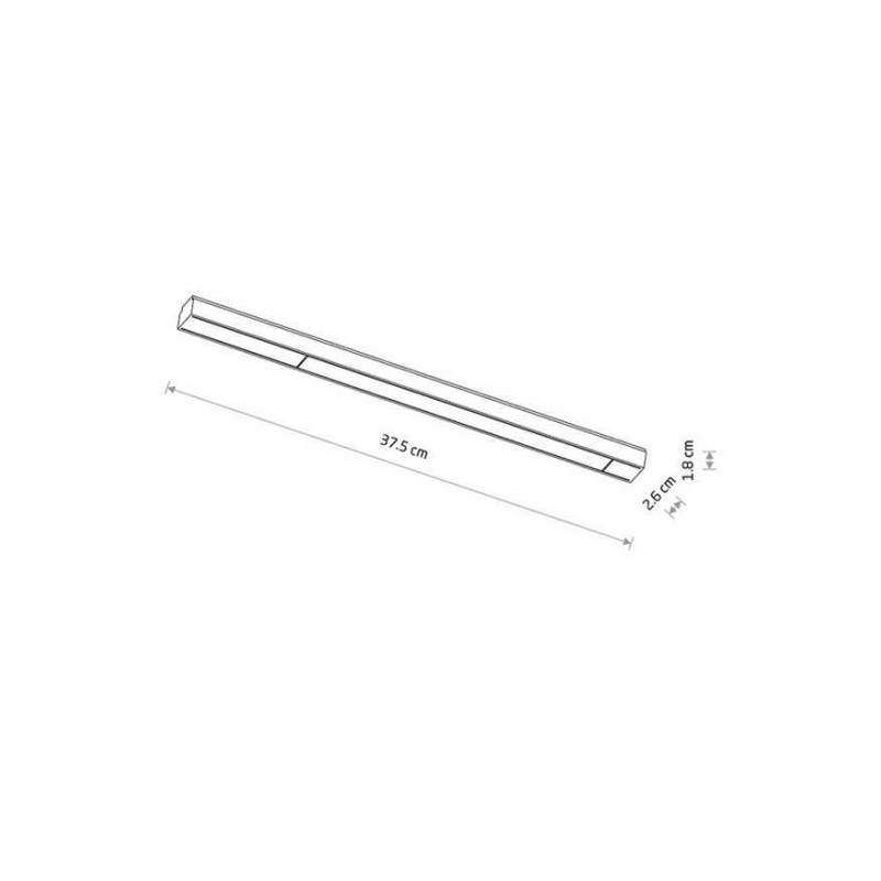 Магнитный трековый светильник Nowodvorski 11333 UT-LVM Line LED 12W 4000K 1000Lm IP20 черный